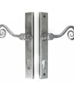 Pewter Patina Monkeytail Slimline Lever Espagnolette Lock Set (LH)