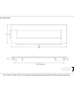 Black Letterplate (Small)