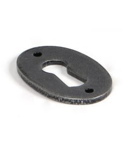 Pewter Oval Escutcheon