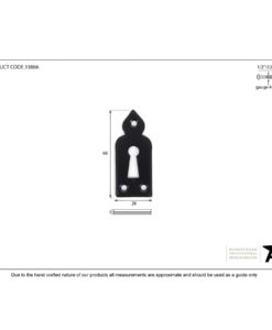 Black Gothic Escutcheon