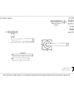 Black Avon Lever On Rose Set (Sprung)