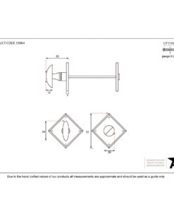 Black Diamond Bathroom Thumbturn