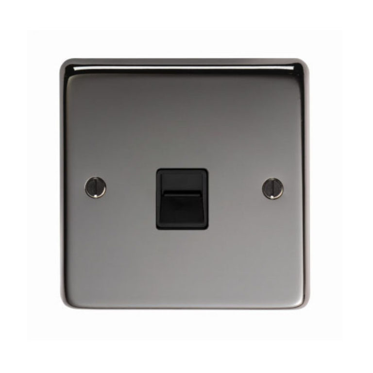Black Nickel Telephone Slave Socket From The Anvil Period Home Style