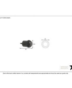 Beeswax Floor Mounted Doorstop