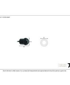 Black Floor Mounted Doorstop