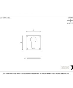 Pewter Avon Euro Escutcheon