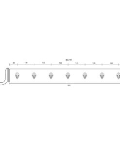 Natural Smooth & Olive Green Stable Coat Rack