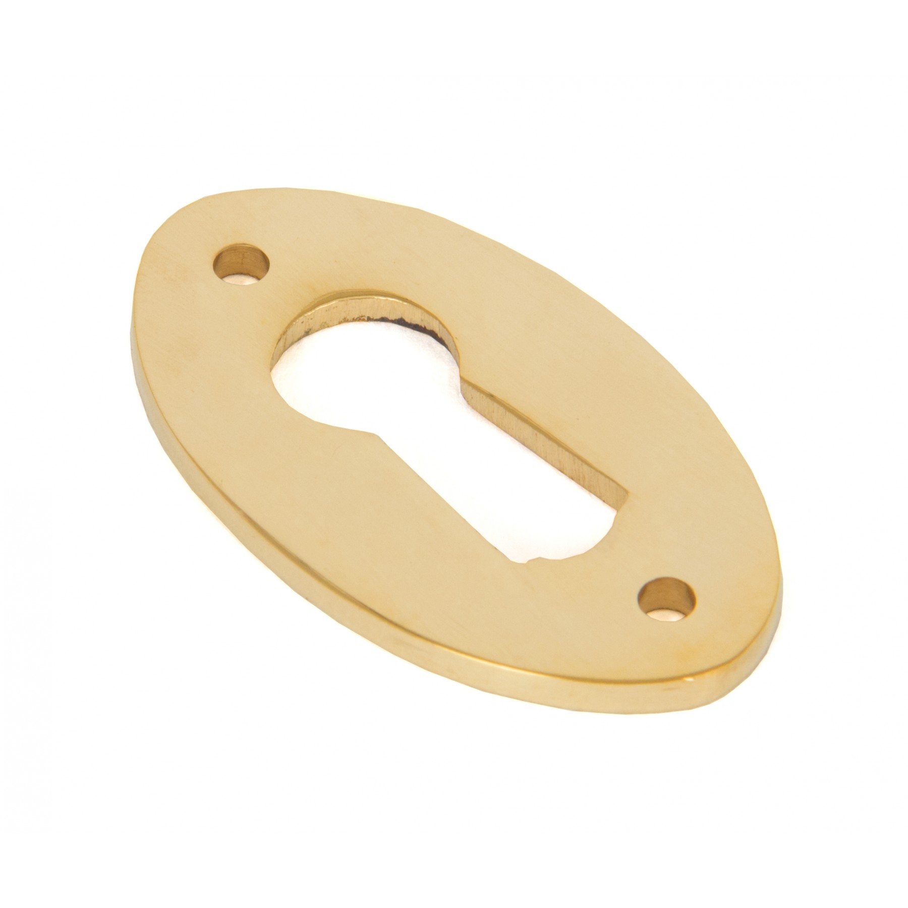 Polished Brass Oval Escutcheon From The Anvil Period Home Style