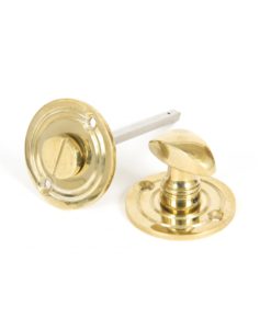 Polished Brass Round Bathroom Thumbturn