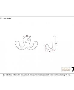 Black Double Robe Hooks