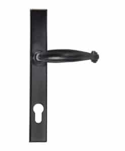 Black Cottage Slimline Lever Espagnolette Lock Set