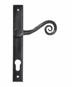 Black Monkeytail Slimline Lever Espagnolette Lock Set (RH)