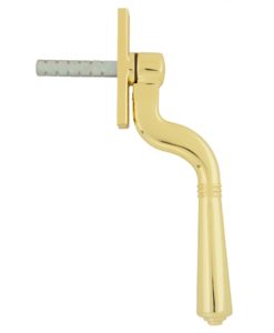 Polished Brass Teardrop Espagnolette Window Handle