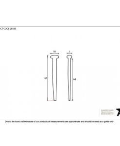 Black Oxide Rosehead Nail 2.5