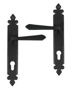 Black Cromwell Lever Espagnolette Lock Set