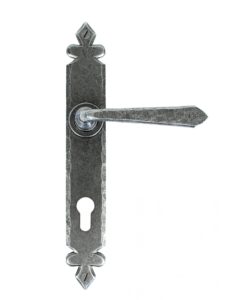 Pewter Patina Cromwell Lever Espagnolette Lock Set