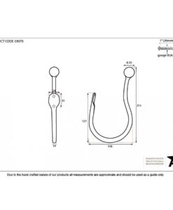Beeswax Curtain Tie Back
