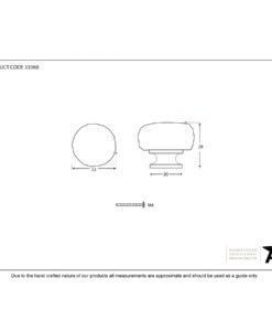 Natural Smooth Hammered Knobs