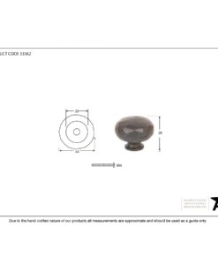 Beeswax Hammered Knobs (Small)