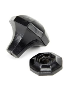 Black Octagonal Cabinet Knobs