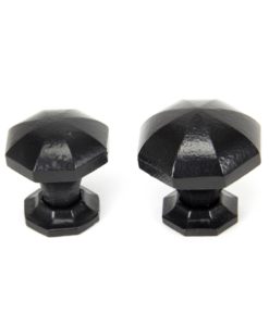 Black Octagonal Cabinet Knobs