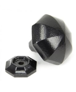 Black Octagonal Cabinet Knobs (Large)