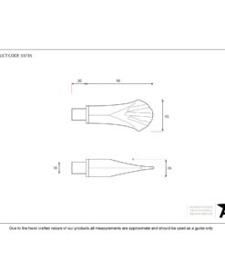 Pewter Shell Curtain Finial (Pair)