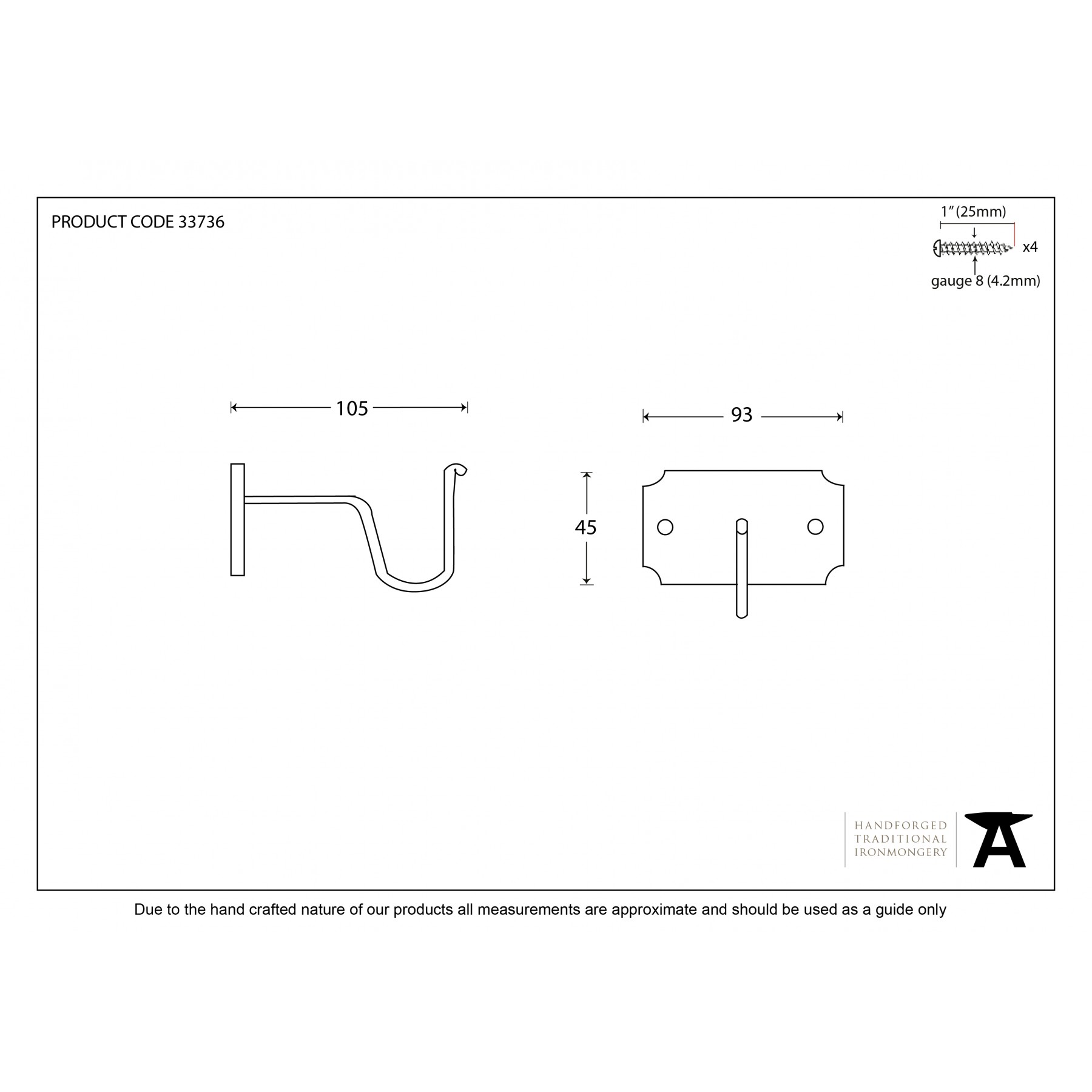 Pewter Curtain Pole Mounting Brackets (Pair)