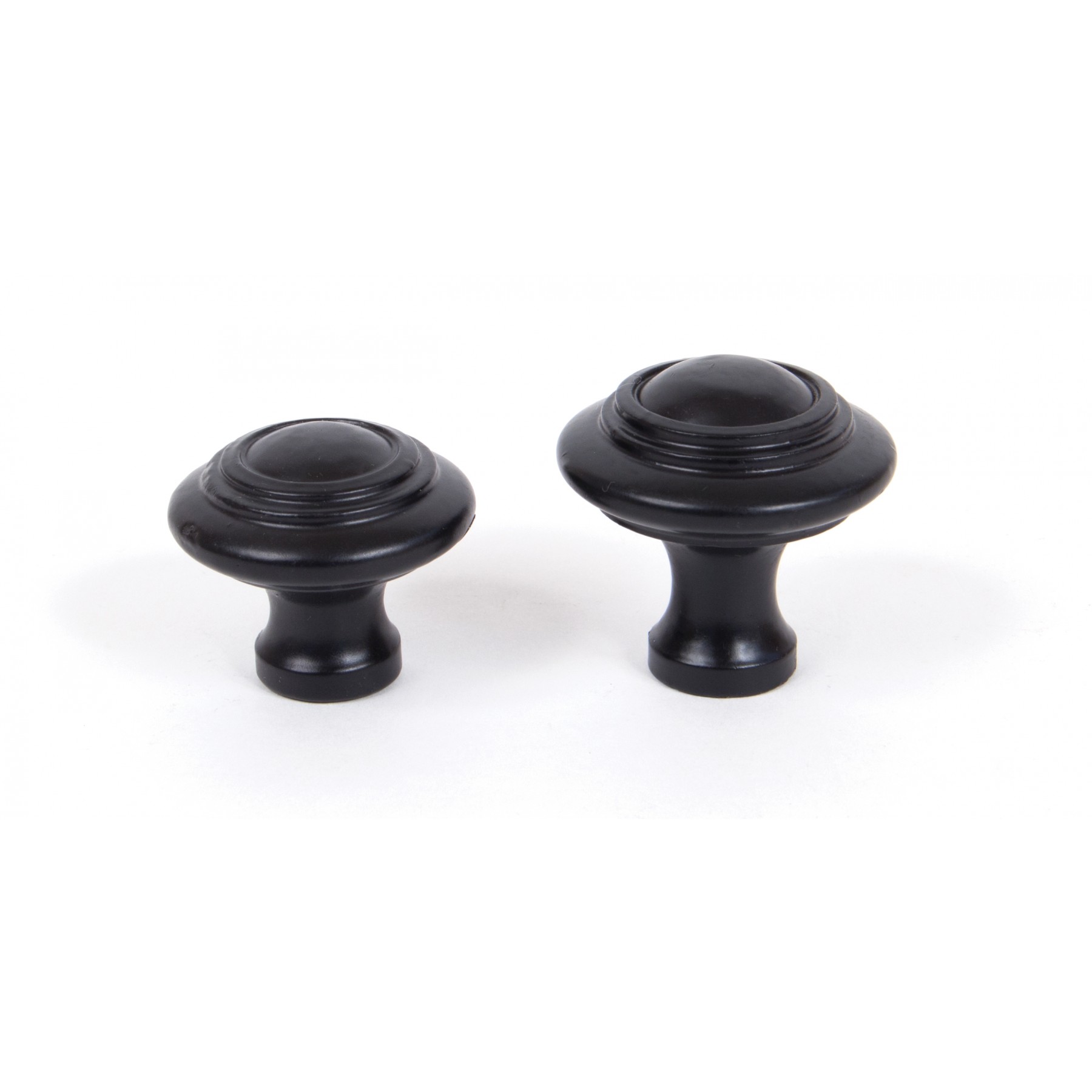 Small Black Cabinet Knob | British Made - From Period Home Style