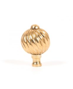 Polished Brass Spiral Cabinet Knob (Small)