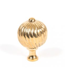 Polished Brass Spiral Cabinet Knob (Large)