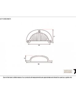 Beeswax Shell Drawer Pull