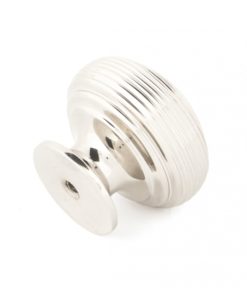 Large Polished Nickel Beehive Cabinet Knob