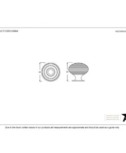 Large Polished Nickel Beehive Cabinet Knob