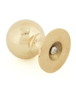 Large Polished Brass Ball Cabinet Knob