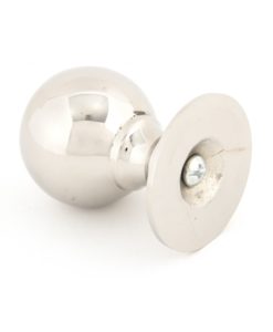 Large Polished Nickel Ball Cabinet Knob