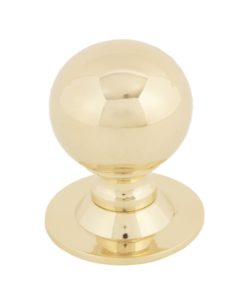 Small Polished Brass Ball Cabinet Knob