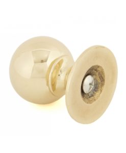Small Polished Brass Ball Cabinet Knob