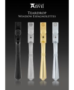 Satin Chrome Teardrop Espagnolette Window Handle