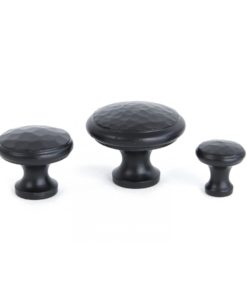 Black Beaten Cupboard Knob