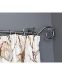 Pewter Leaf Curtain Finial (Pair)