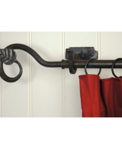 Beeswax Curtain Pole Mounting Brackets (Pair)