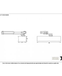 Black Door Closer & Cover (Size 3)