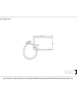 Black Locking Staple Pin