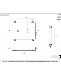 Black Rim Lock & Cast Iron Cover