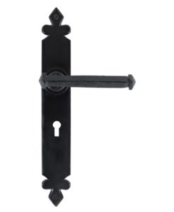 Black Tudor Lever Lock Set