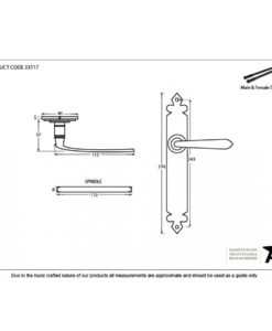 Black Cromwell Sprung Lever Latch Set