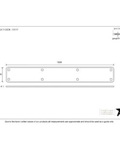 Large Pewter Fingerplate