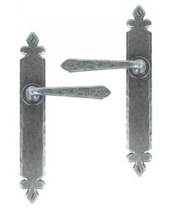 Pewter Cromwell Sprung Lever Latch Set