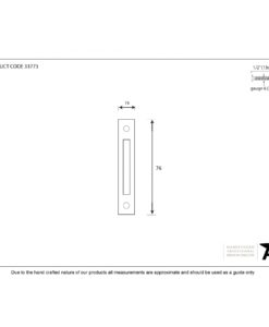 Pewter Mortice Plate